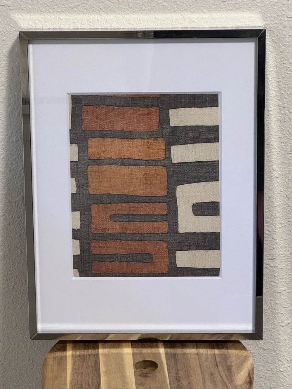 West Elm Polished Nickel Metal Frame 12x16 Wall Art Photo Frame w/ Mats